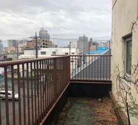 新小岩の改修工事（孔子、門扉、おどり場、階段、庇の下地交換）２