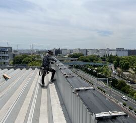 大田区笠木取り外し、取り付け②
