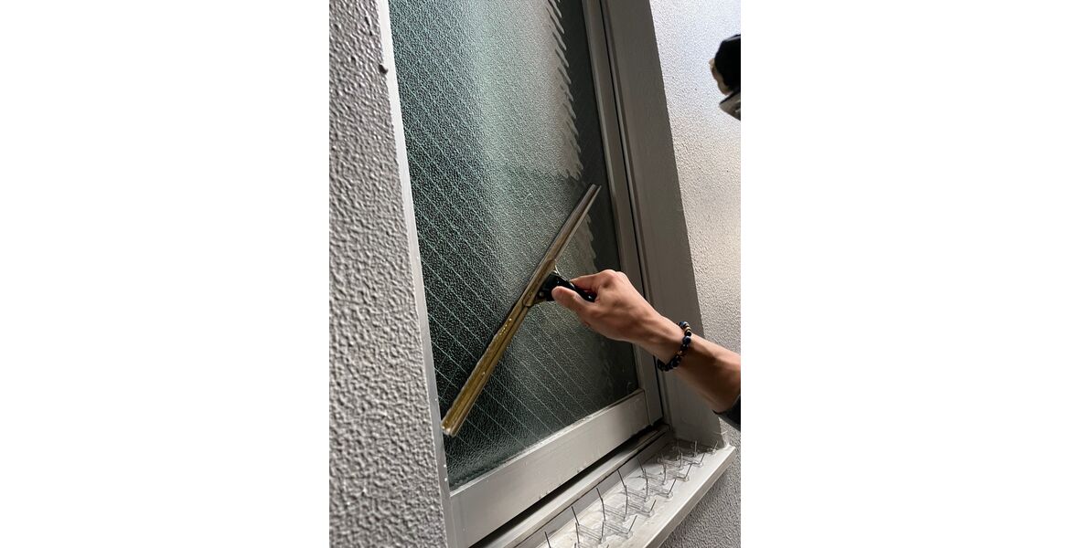 北区窓清掃②